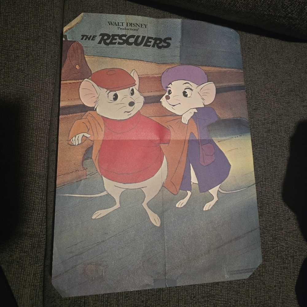 Disney | The Rescuers 1977 Insert Poster